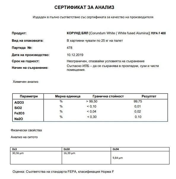 Силициев карбид F400 - Image 3