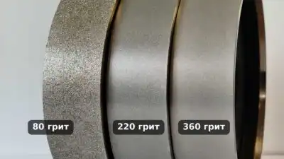 Диамантени колела за кабошони — сравнение на повърхностите при 80, 220 и 360 грит